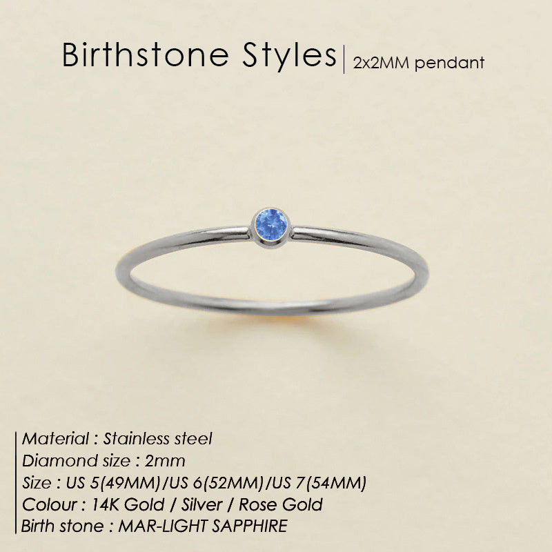 Mini Birthstone Ring (Bundle)