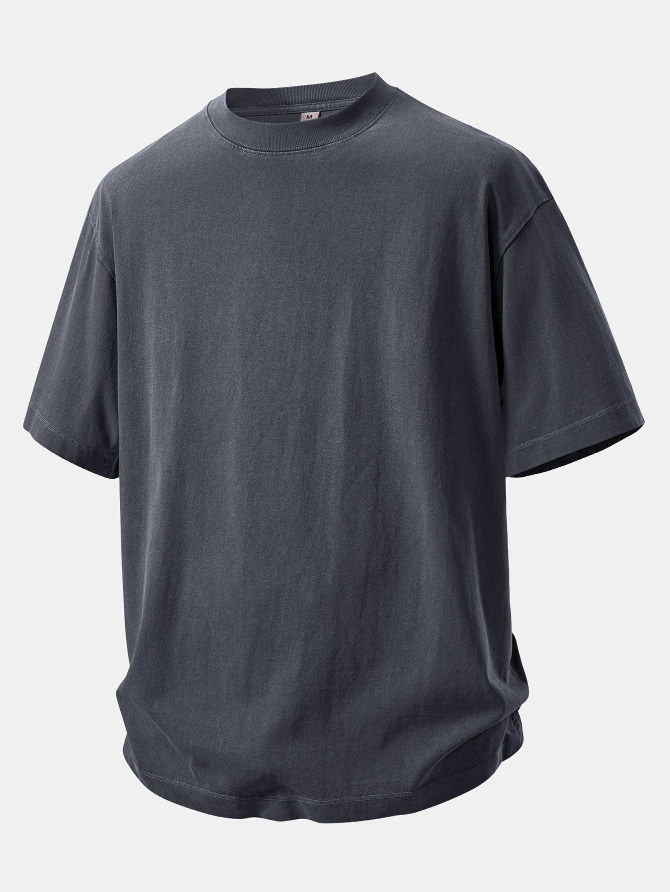 Relax Fit Heavyweight Washed Drop Shoulder T-Shirt & Washed Distressed Drawstring Shorts