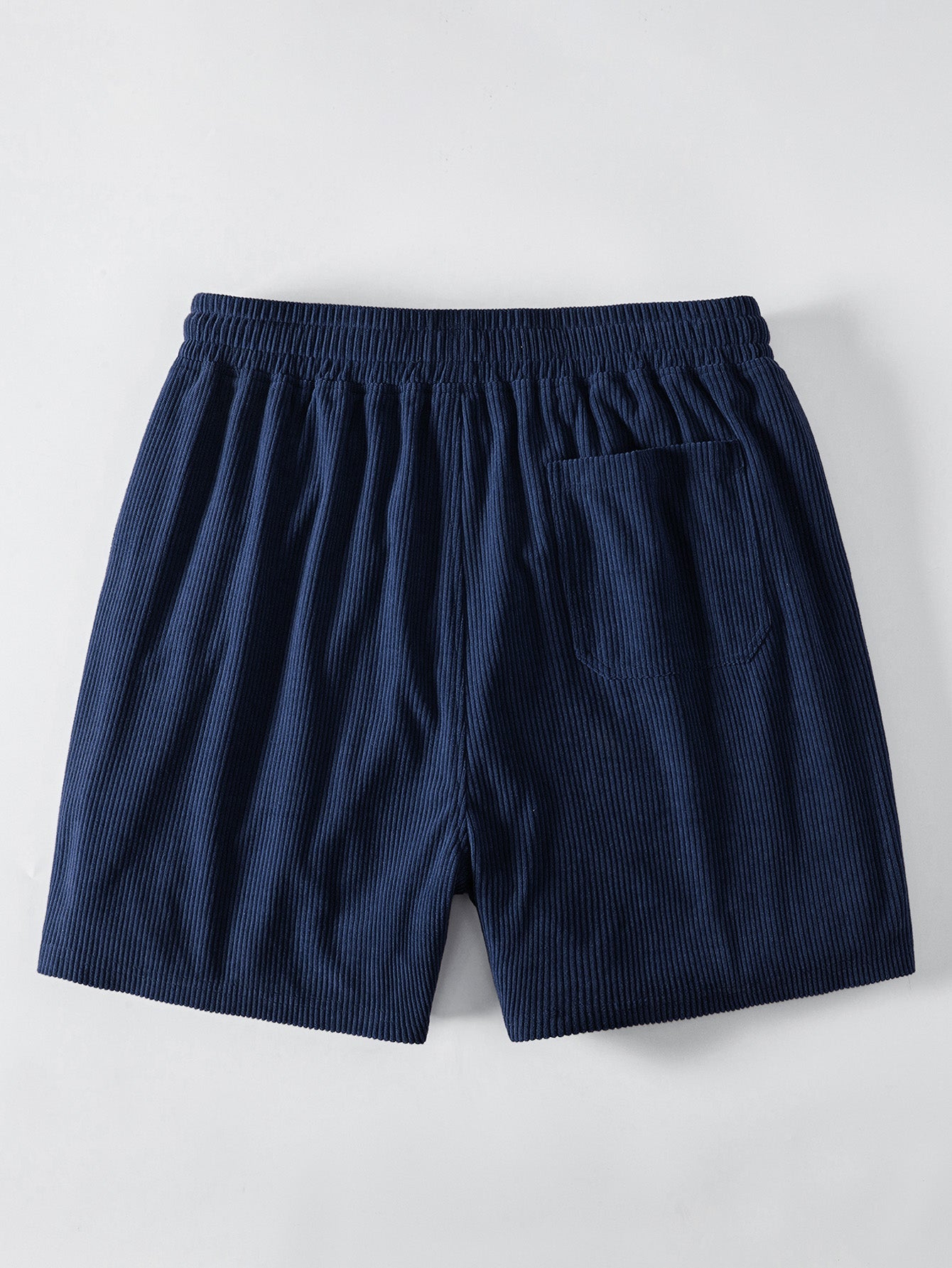 Los Angeles Print Contrast Ringer T-Shirt & 5" Drawstring Corduroy Shorts
