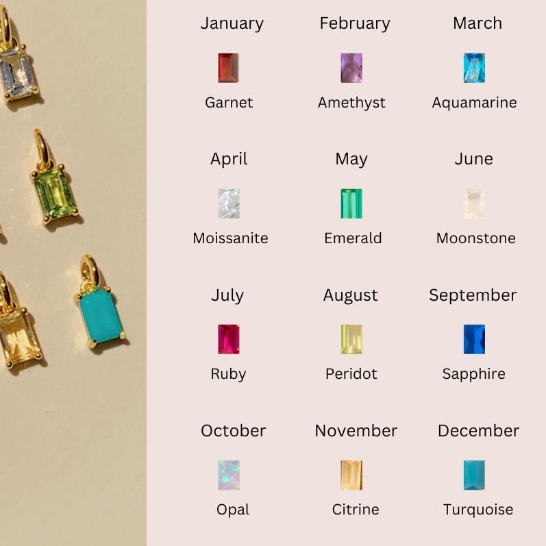 Multi-Color Birthstone Necklace (Bundle)