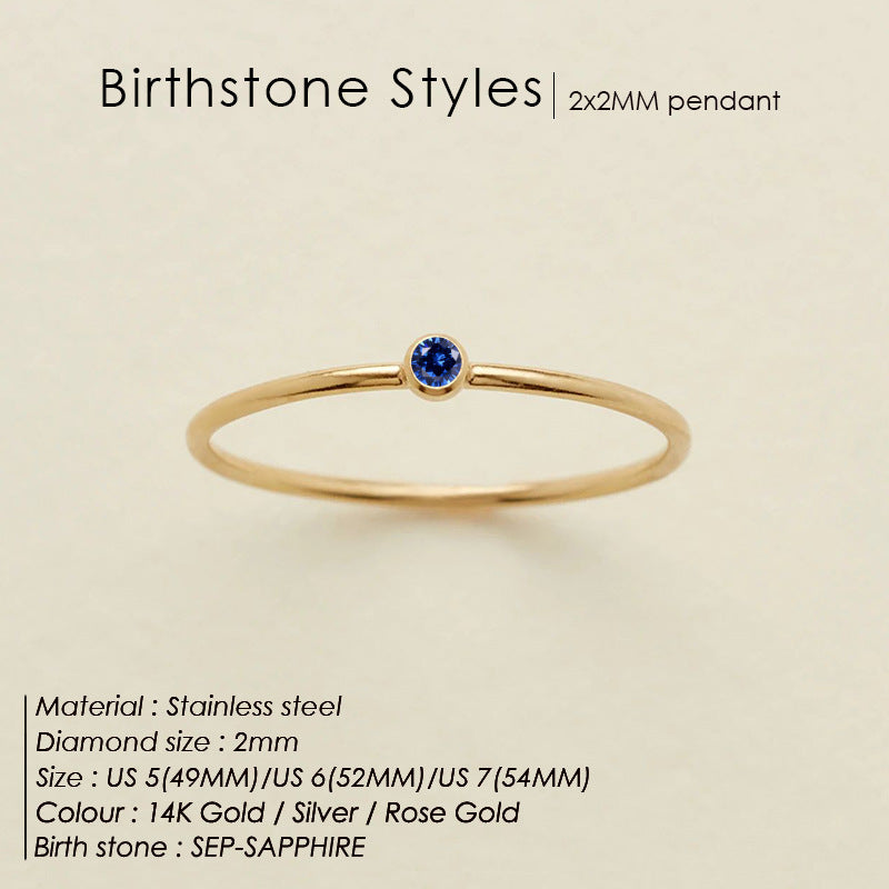 Mini Birthstone Ring (Bundle)