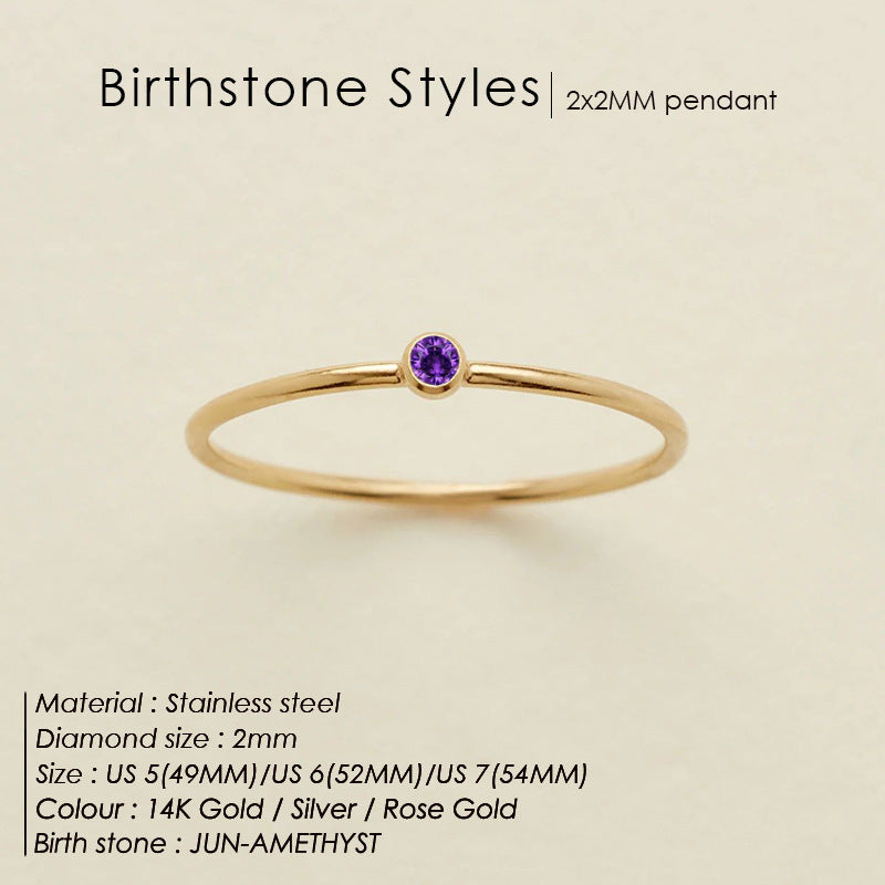 Mini Birthstone Ring (Bundle)