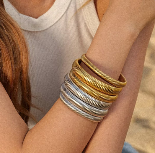 Coiled Bangle Bracelet (Bundle)
