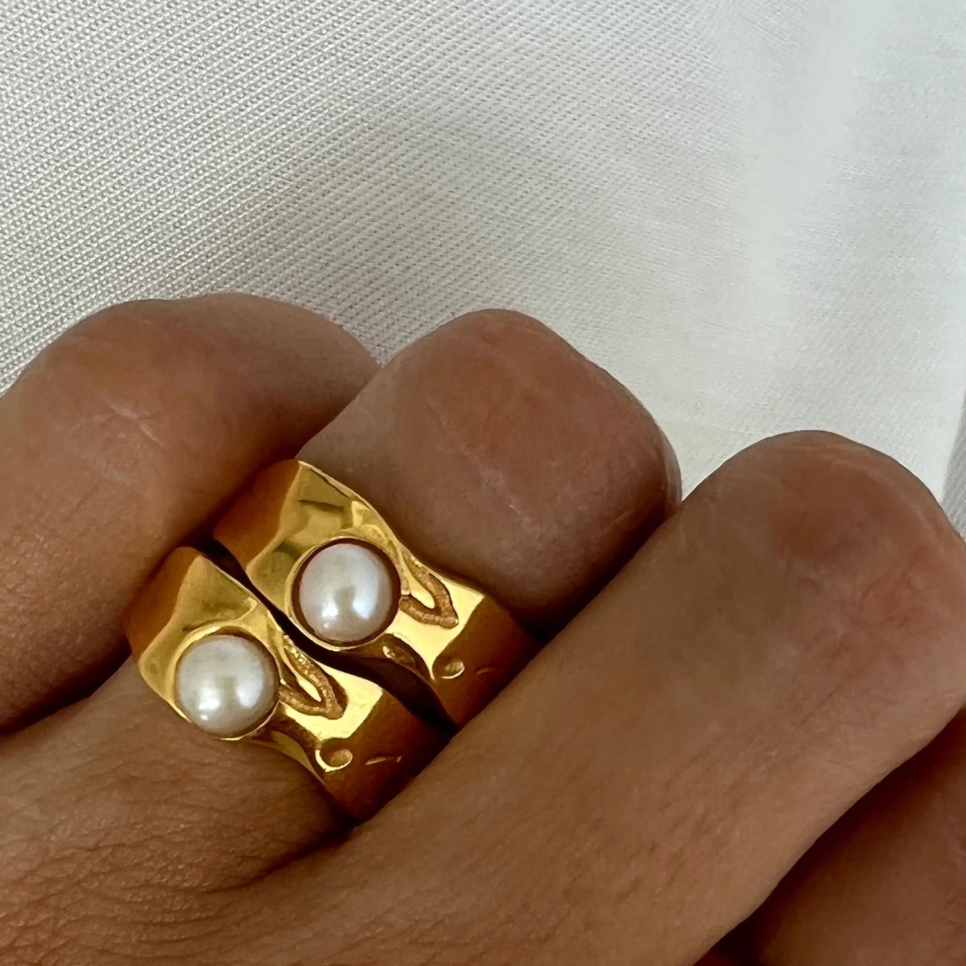 Lava Pearl Ring (Bundle)