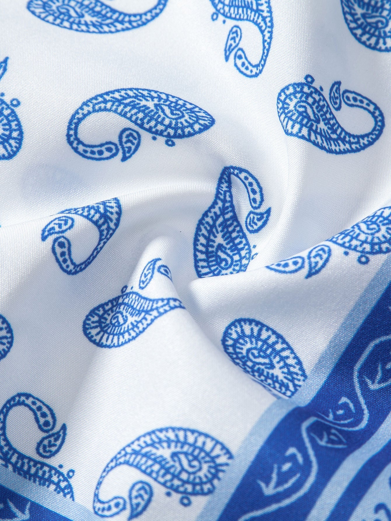 Paisley Bottle Button Up Shirt & Swim Shorts
