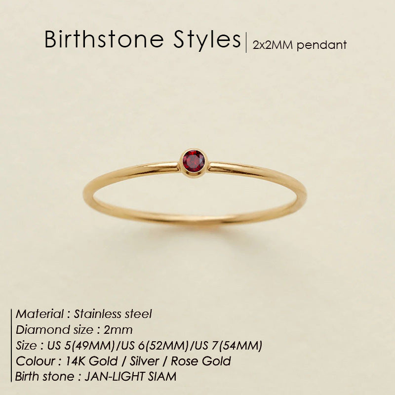 Mini Birthstone Ring (Bundle)