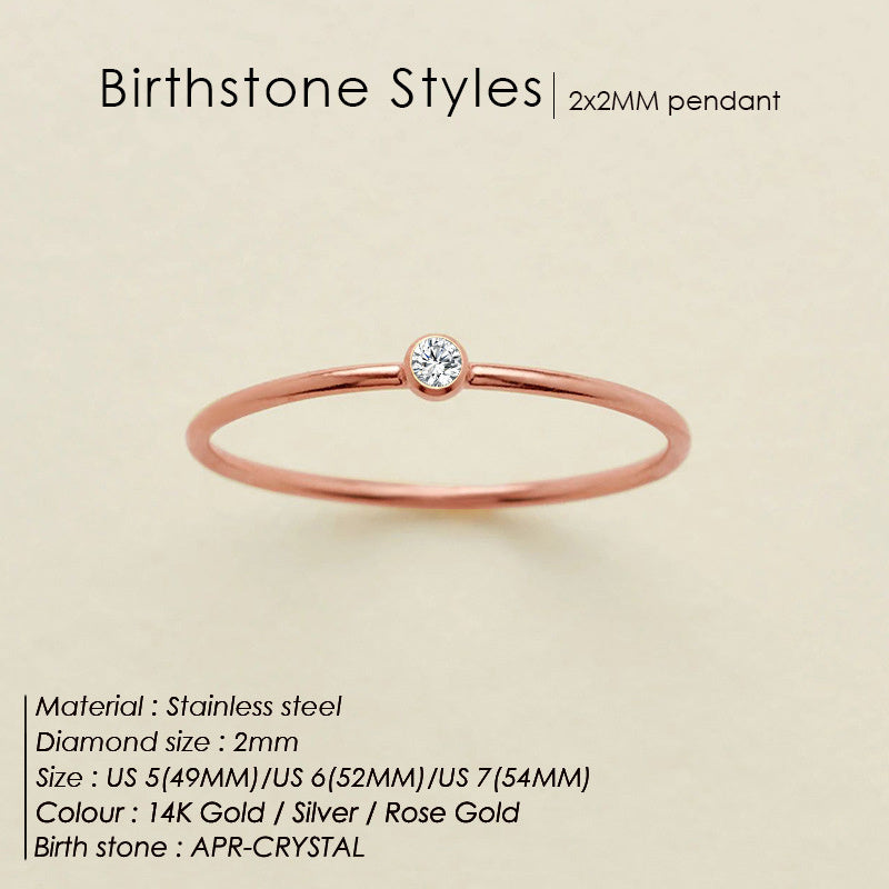 Mini Birthstone Ring (Bundle)