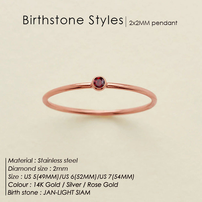 Mini Birthstone Ring (Bundle)
