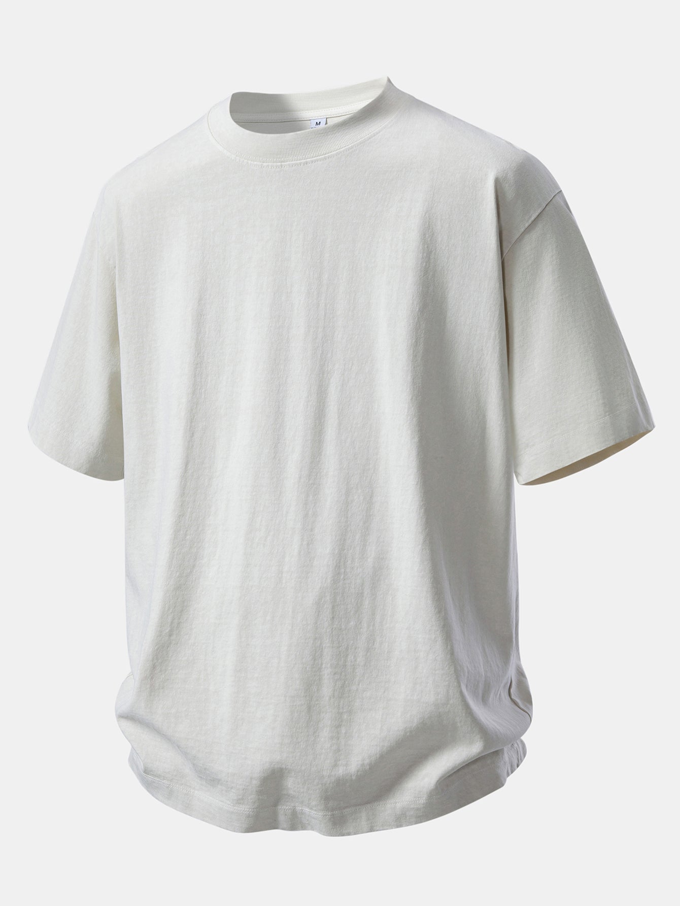 Relax Fit Heavyweight Washed Drop Shoulder T-Shirt & Washed Distressed Drawstring Shorts
