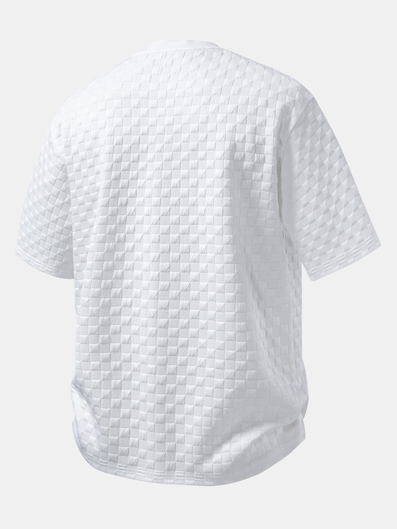 Relax Fit Checkerboard T-Shirt & Checkerboard Jacquard Shorts