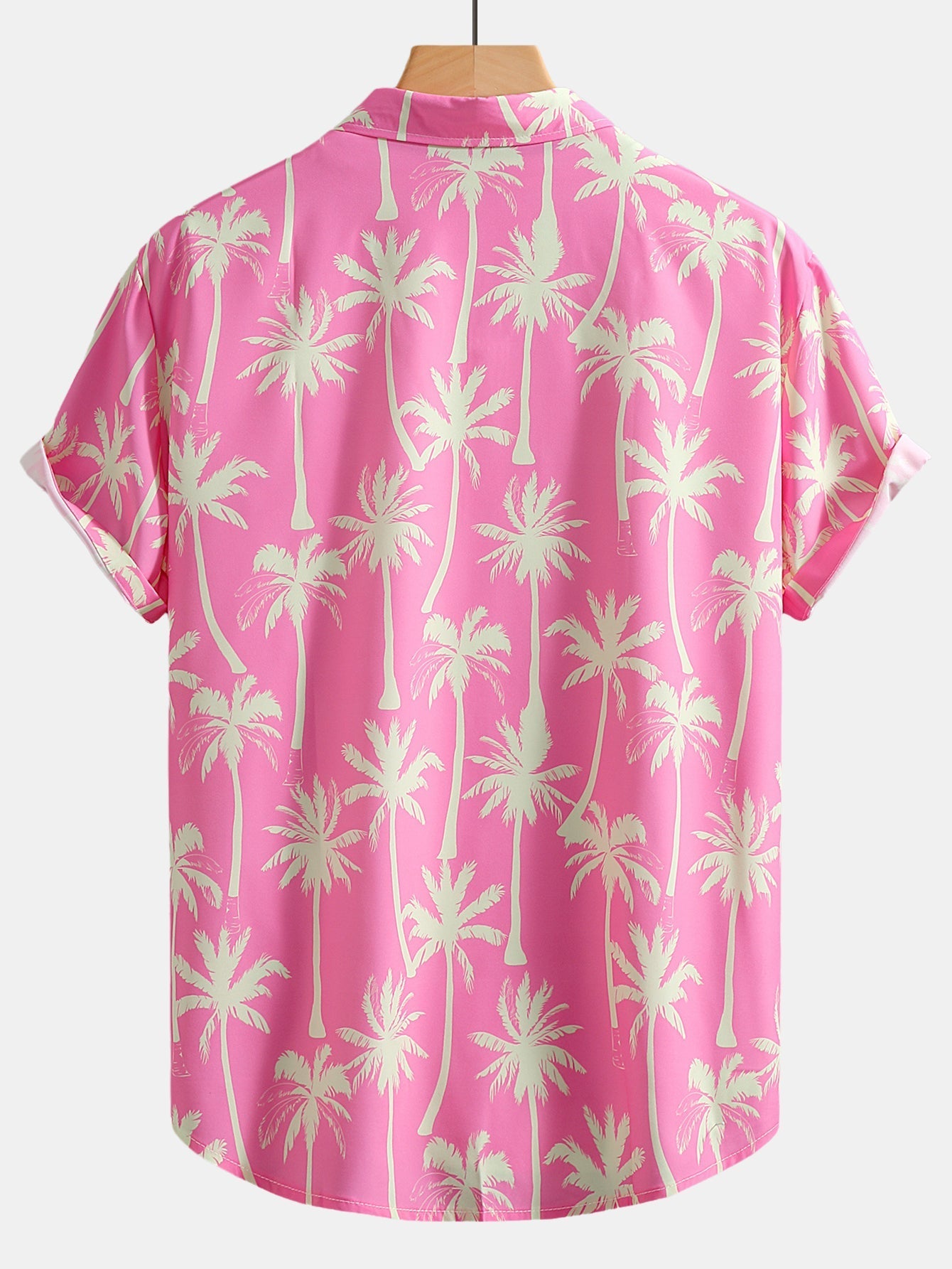 Palm Tree Print Button Up Shirt & Swim Shorts