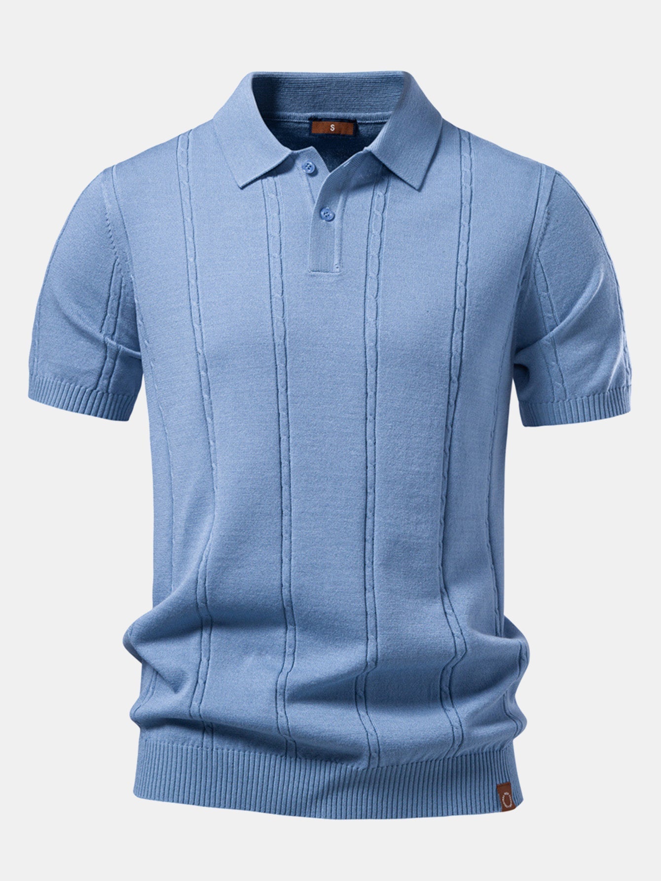 Twist Knit Polo & Slim Fit Tapered Trousers