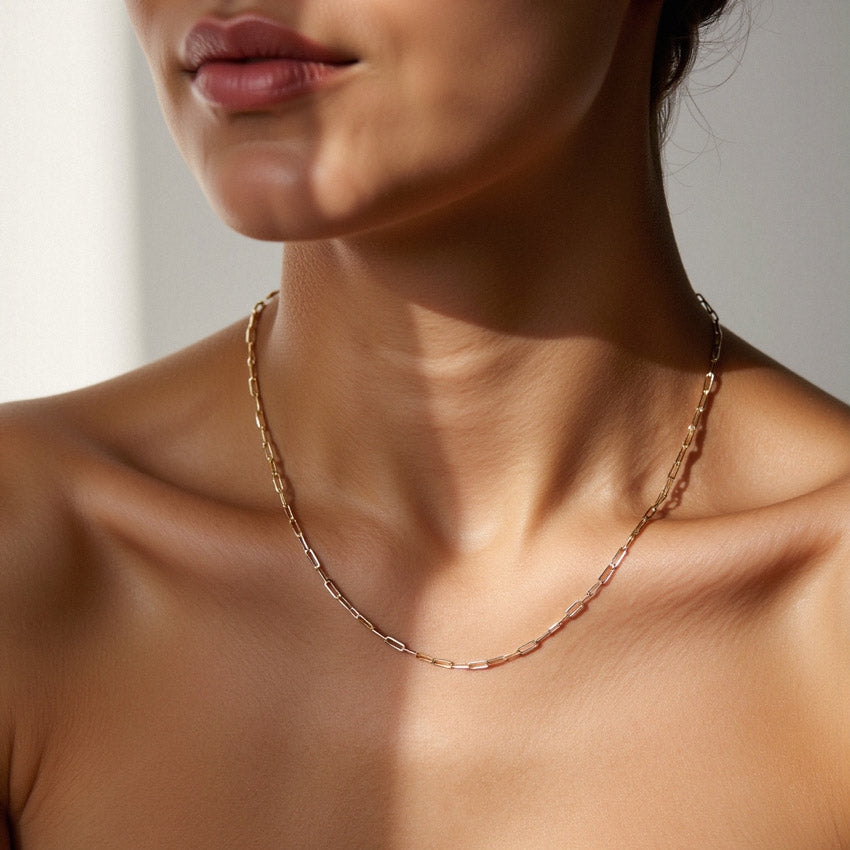Elle-Paperclip Chain Necklace (Bundle)