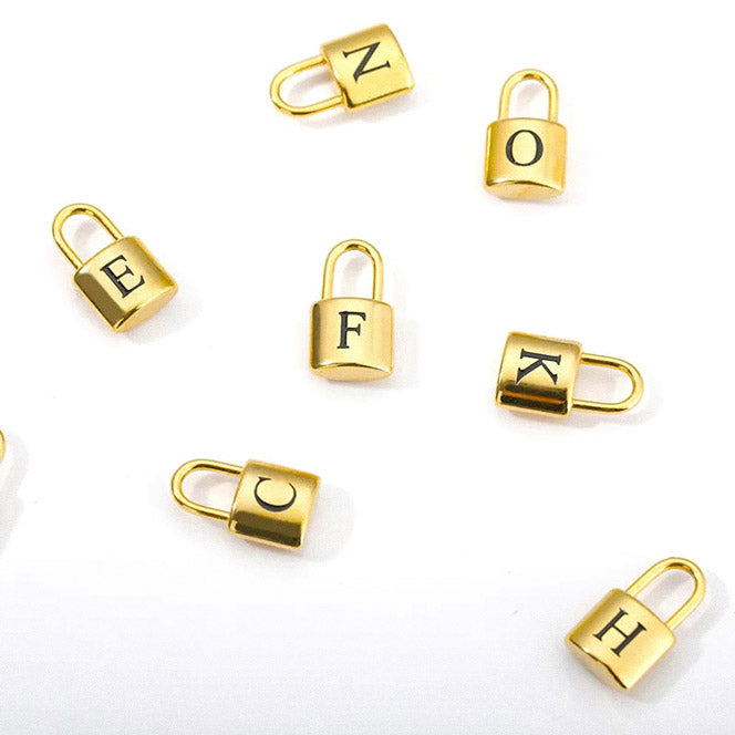 Padlock Initial Necklace (Bundle)