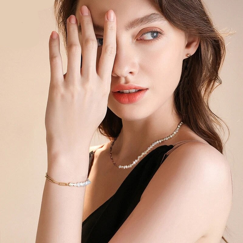 Paperclip Pearl Bracelet (Bundle)