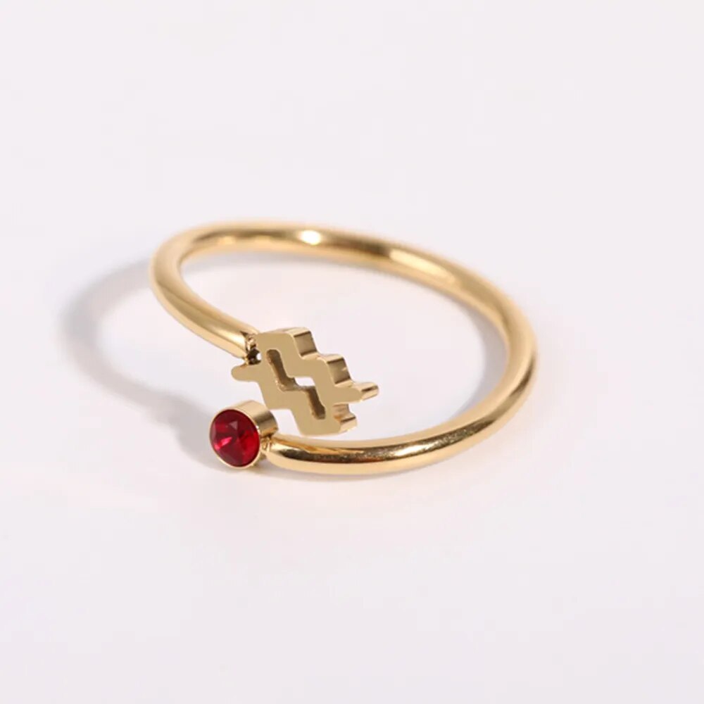 Zodiac Coiled Ring