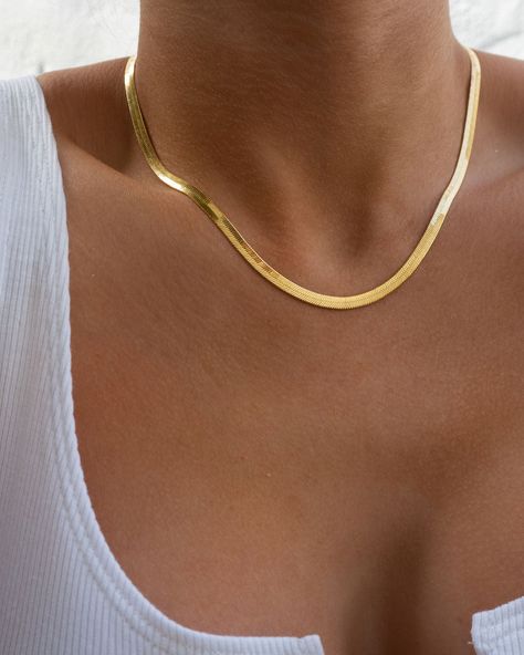 Herringbone Necklace - Gold (Bundle)