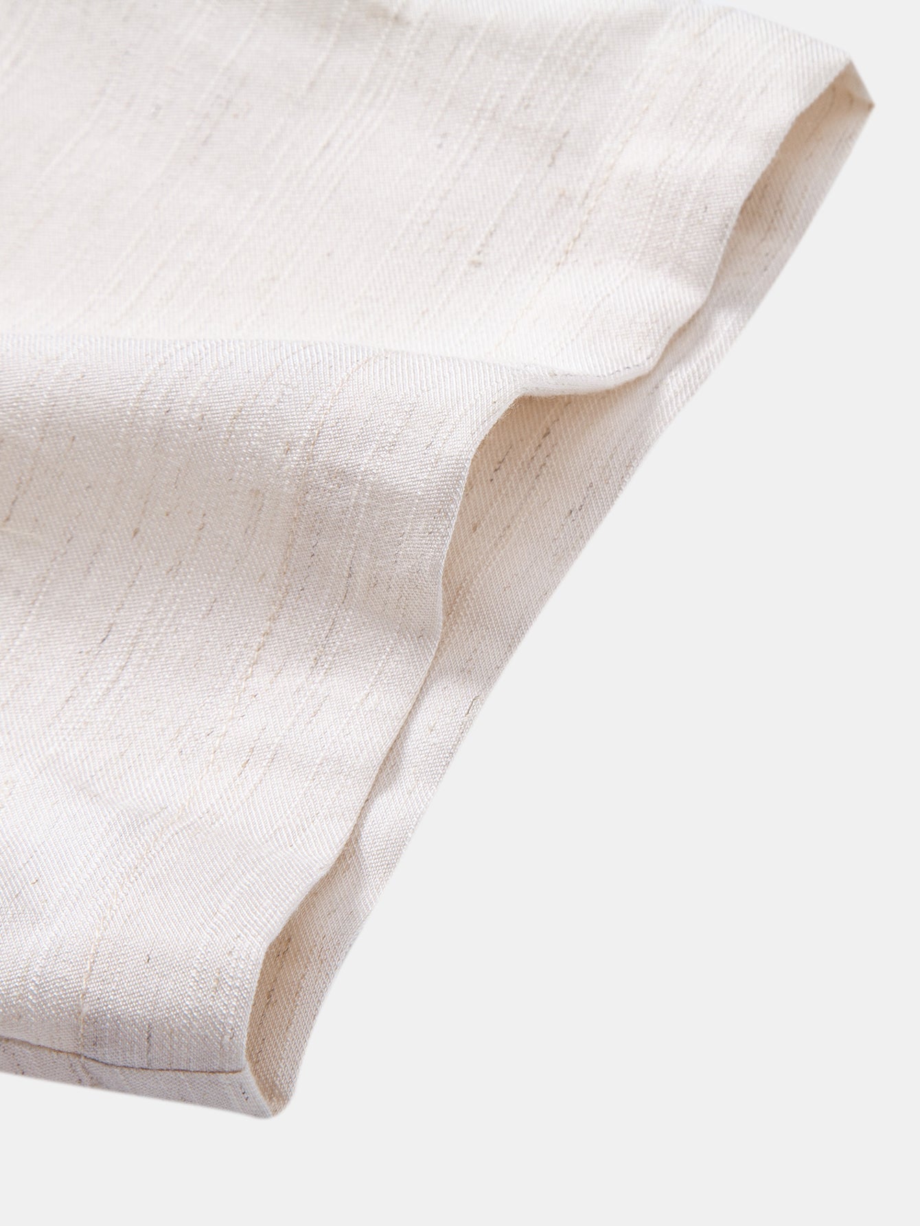 Linen Rayon Blend Button Up Shirt & Crinkle Textured Drawstring 5" Shorts