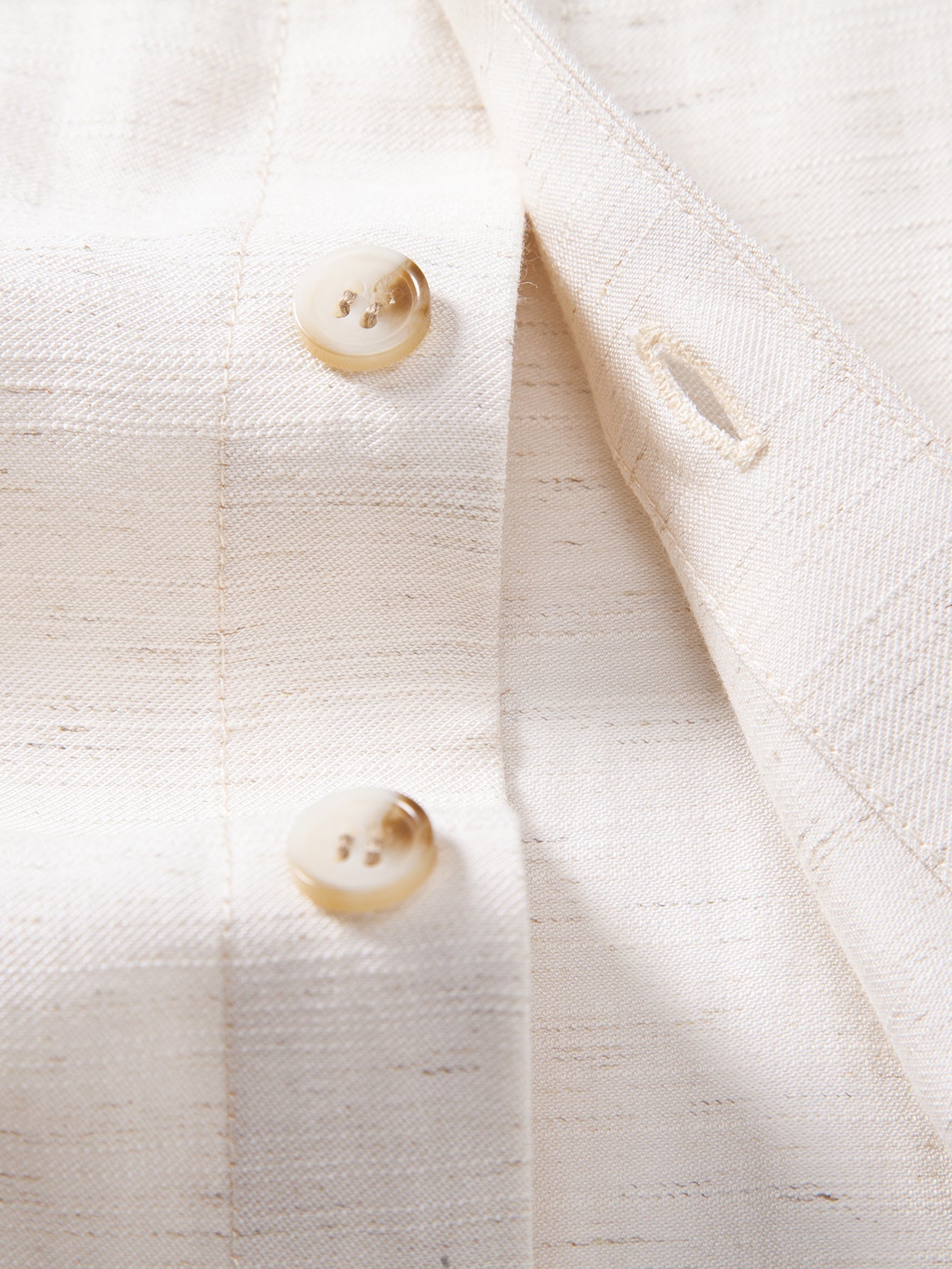 Linen Rayon Blend Button Up Shirt & Drawstring 7" Shorts