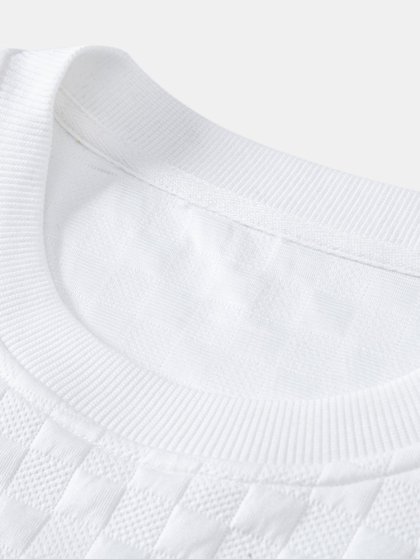 Relax Fit Checkerboard T-Shirt & Checkerboard Jacquard Shorts