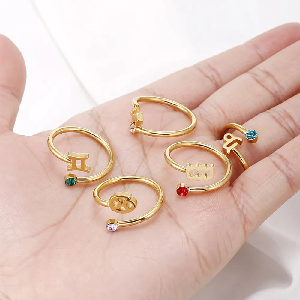 Zodiac Coiled Ring