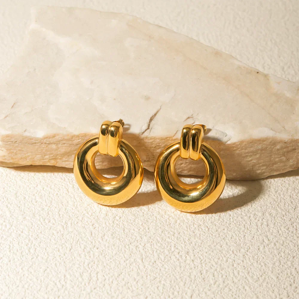 Doorknocker Hoop Earrings