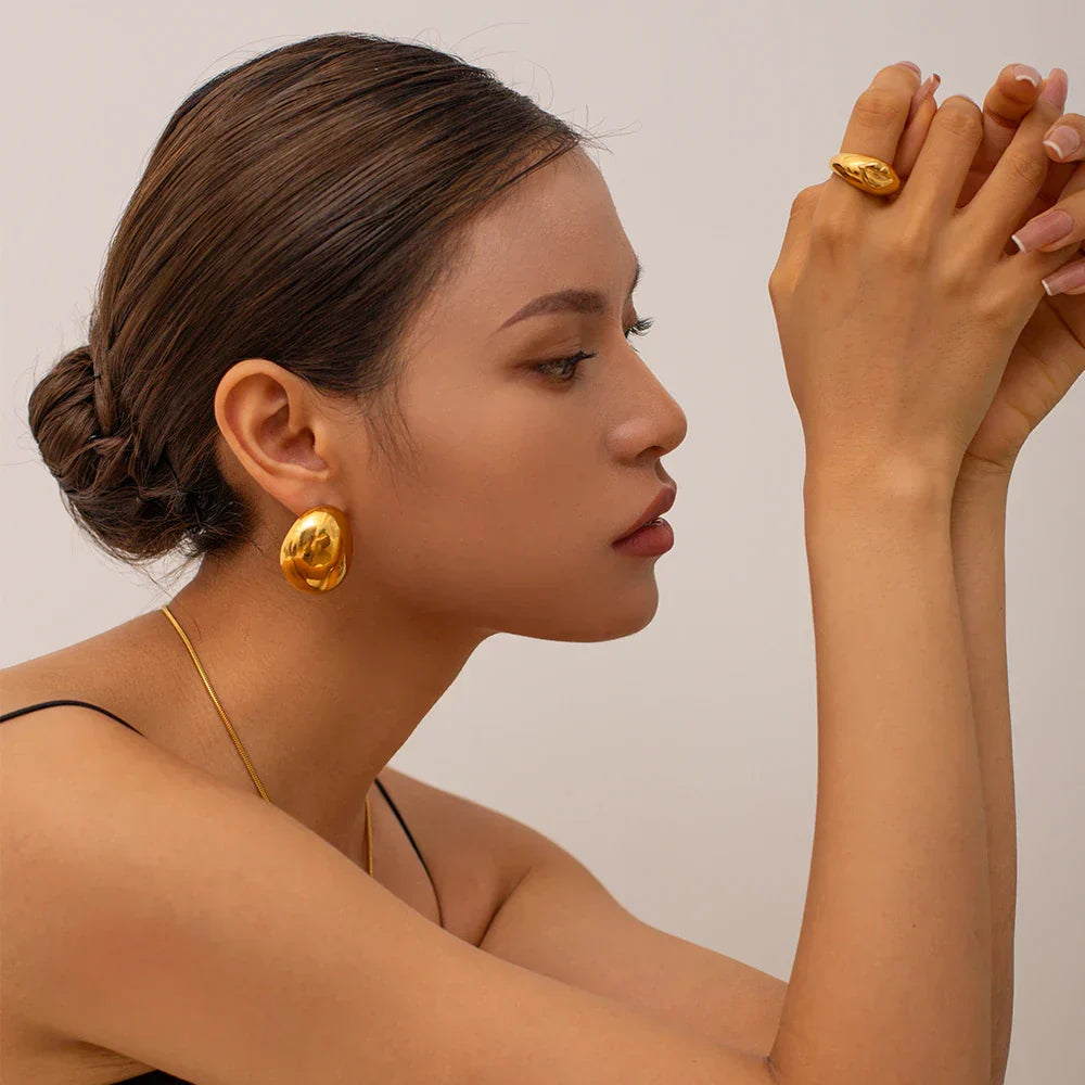 Puffed Raindrop Earrings (Bundle)