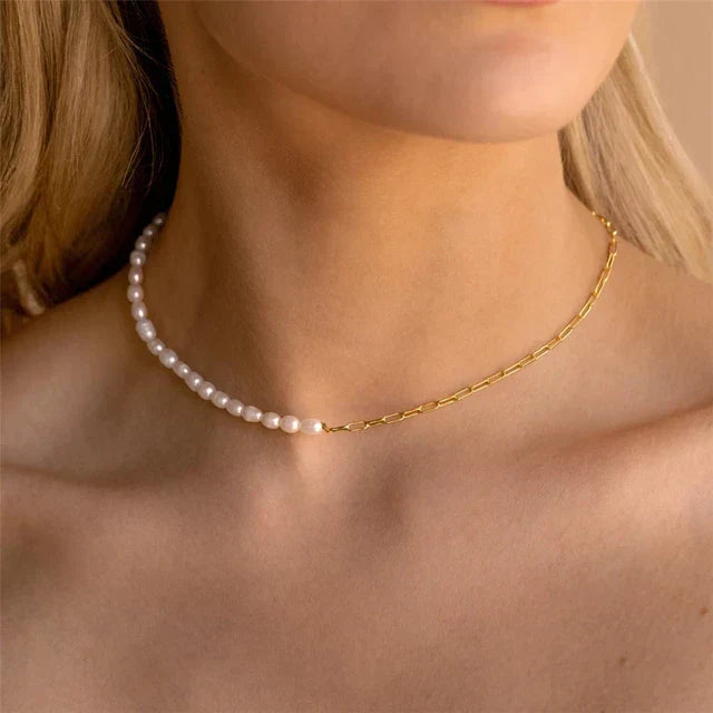 Pearl Paperclip Necklace (Bundle)