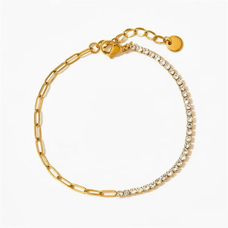 1/2 Tennis Chain Bracelet