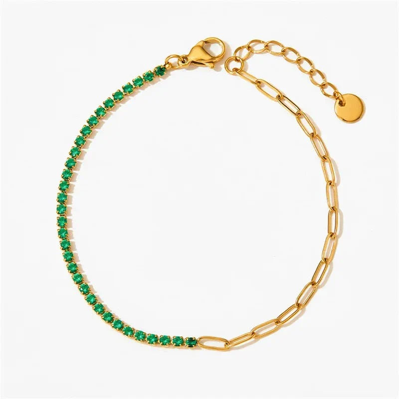 1/2 Tennis Chain Bracelet