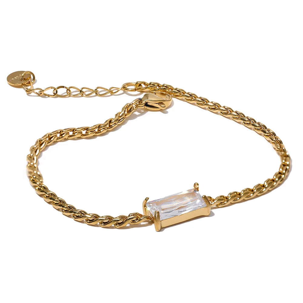 Solitaire Chain Bracelet