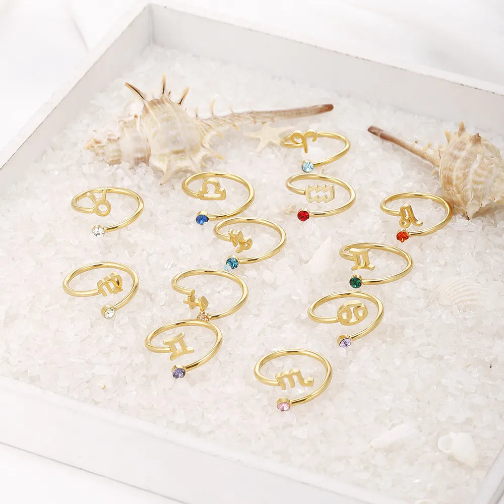 Zodiac Coiled Ring