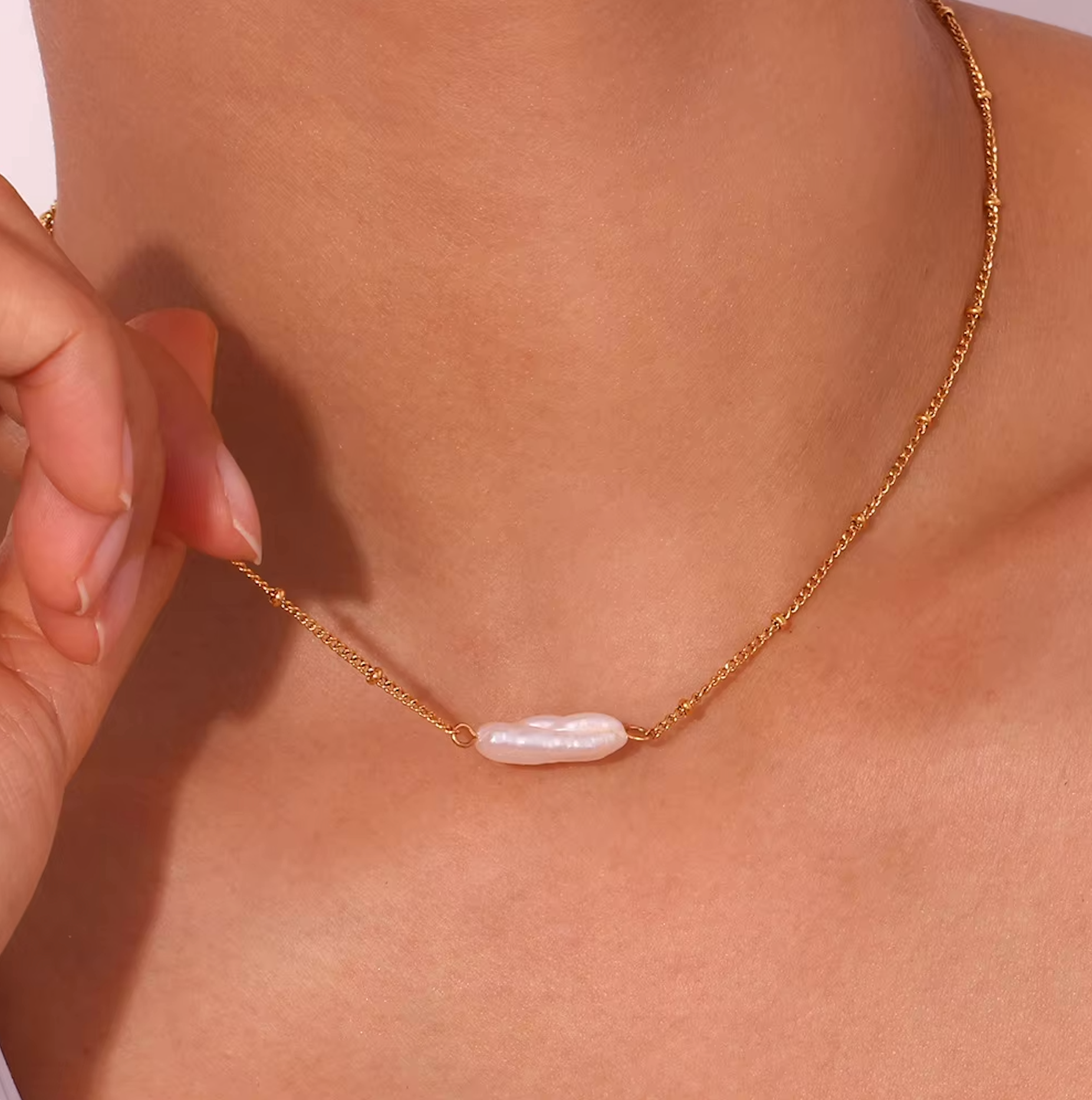 Pearl Bar Necklace (Bundle)