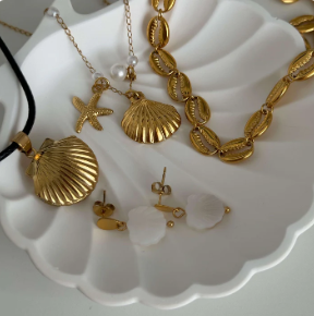 Seashell Charm Earrings