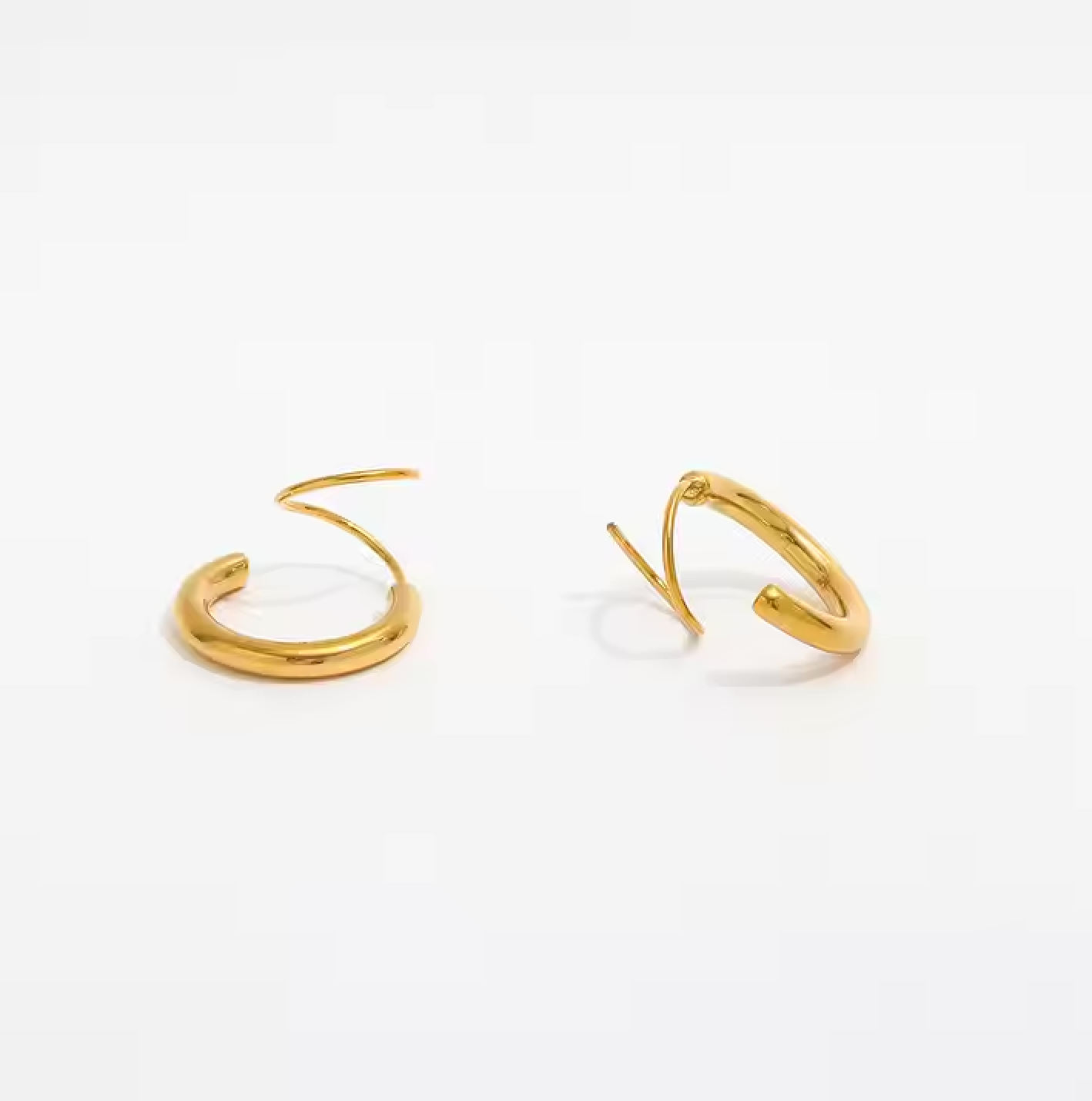 Coiled Threader Earrings