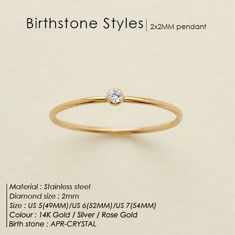 Mini Birthstone Ring (Bundle)