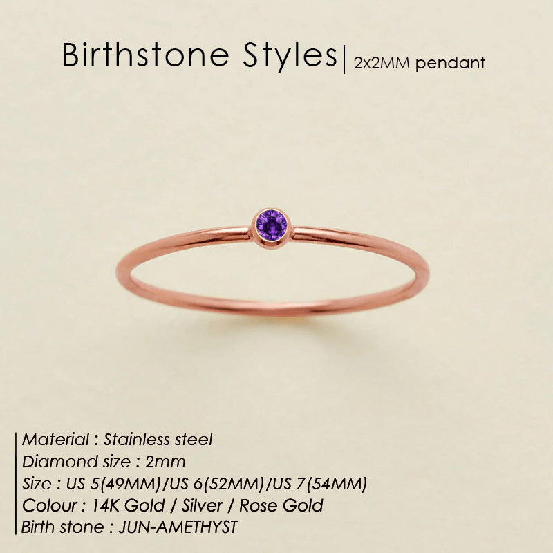 Mini Birthstone Ring (Bundle)