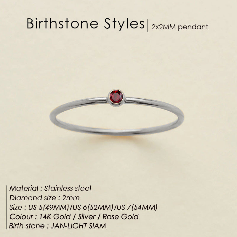 Mini Birthstone Ring (Bundle)
