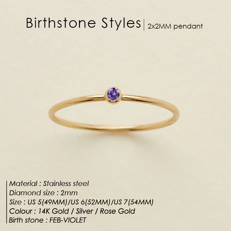 Mini Birthstone Ring (Bundle)