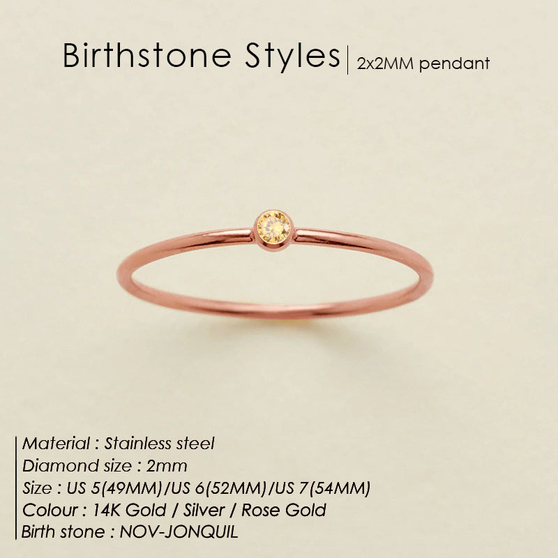 Mini Birthstone Ring (Bundle)