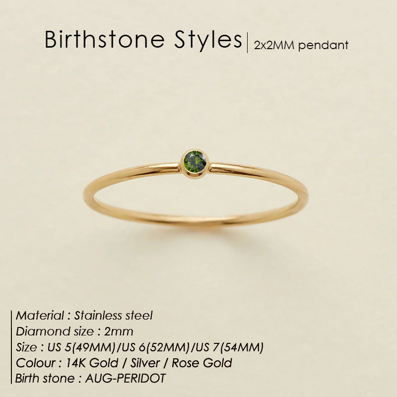 Mini Birthstone Ring (Bundle)
