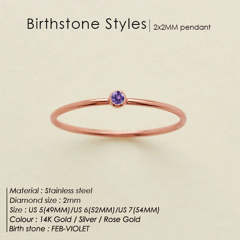 Mini Birthstone Ring (Bundle)