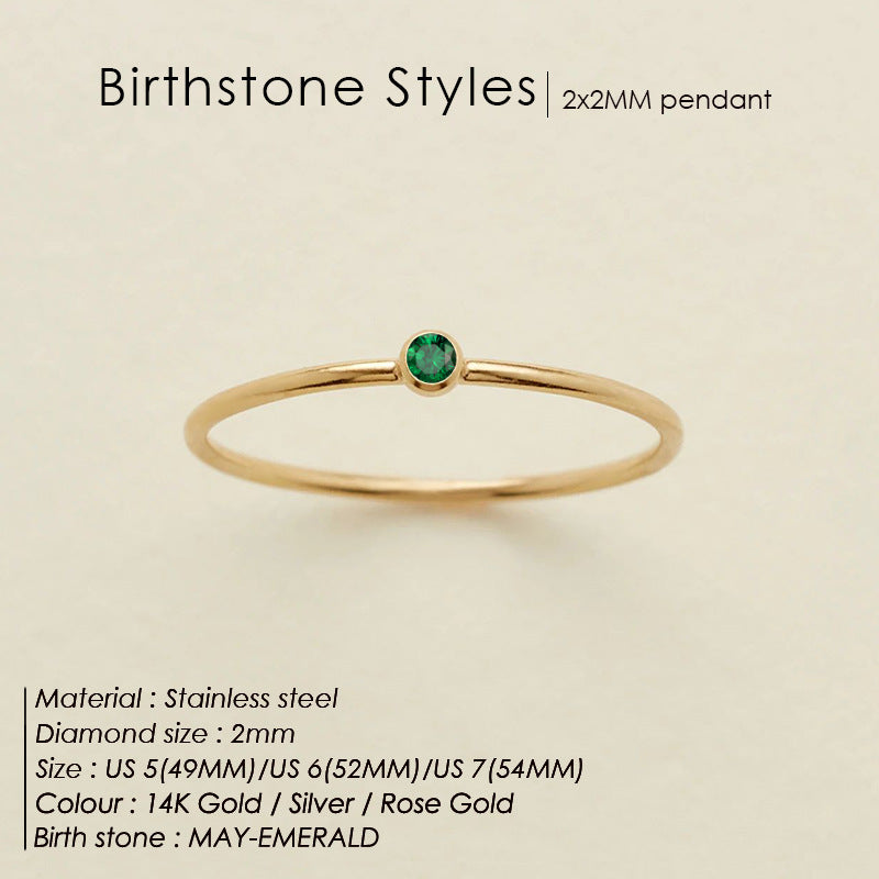 Mini Birthstone Ring (Bundle)