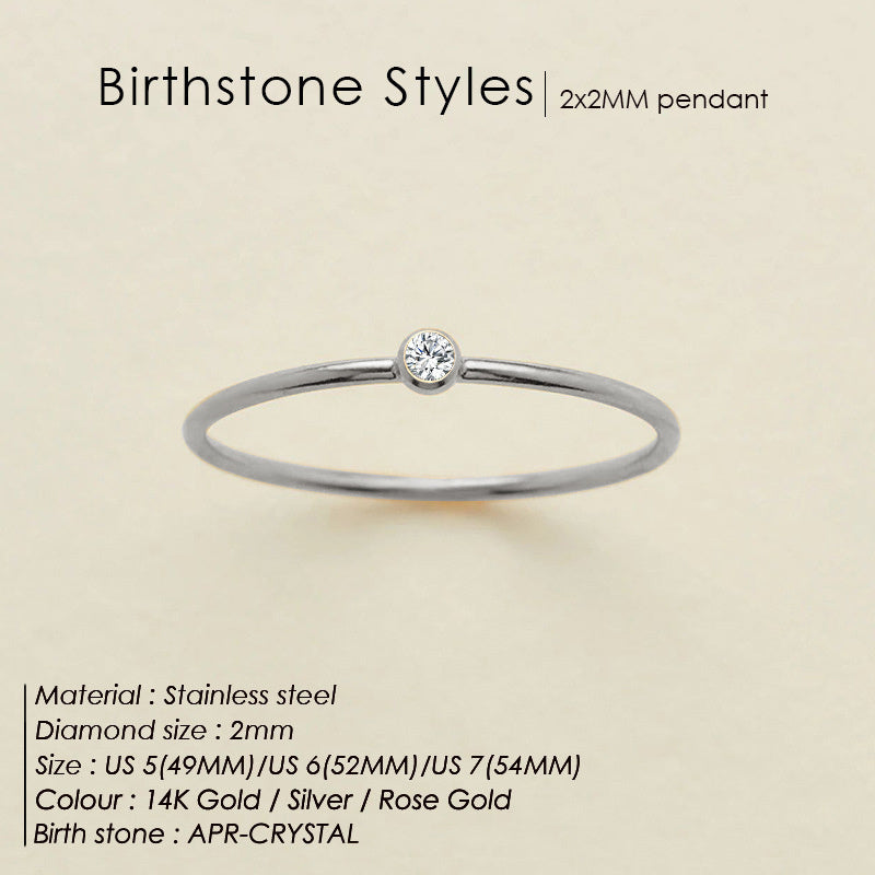 Mini Birthstone Ring (Bundle)