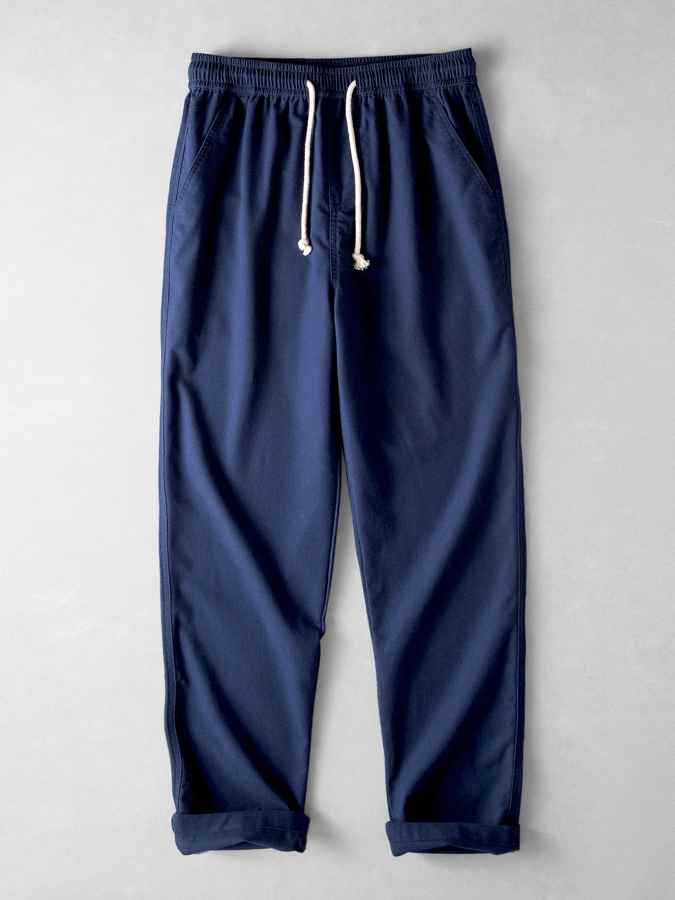 Stripe Linen Look Button Up Shirt & Straight Leg Linen Pants