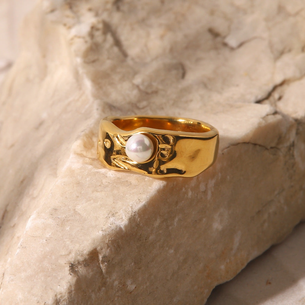 Lava Pearl Ring (Bundle)