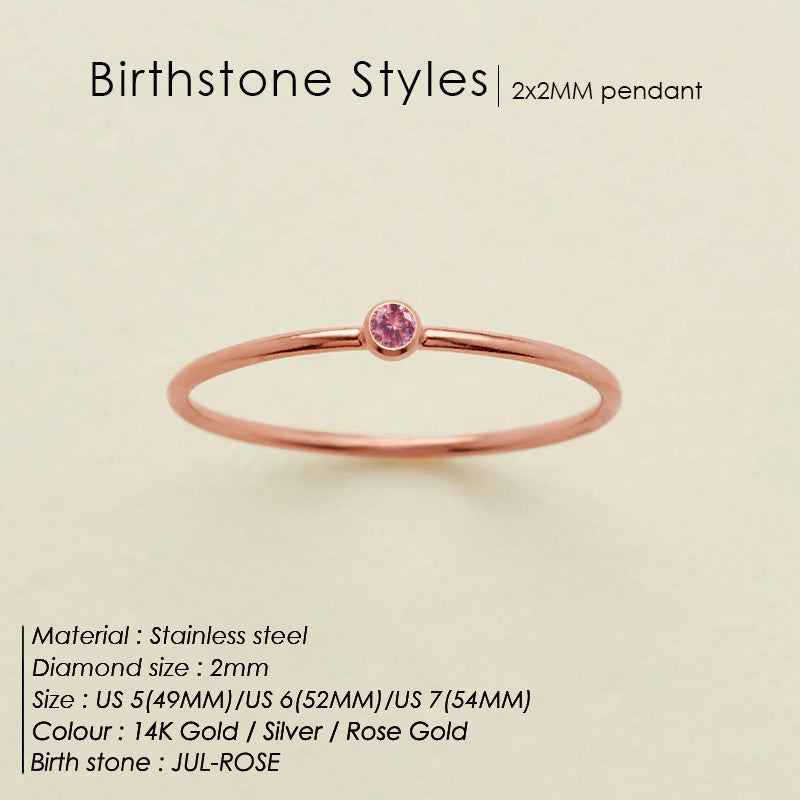 Mini Birthstone Ring (Bundle)