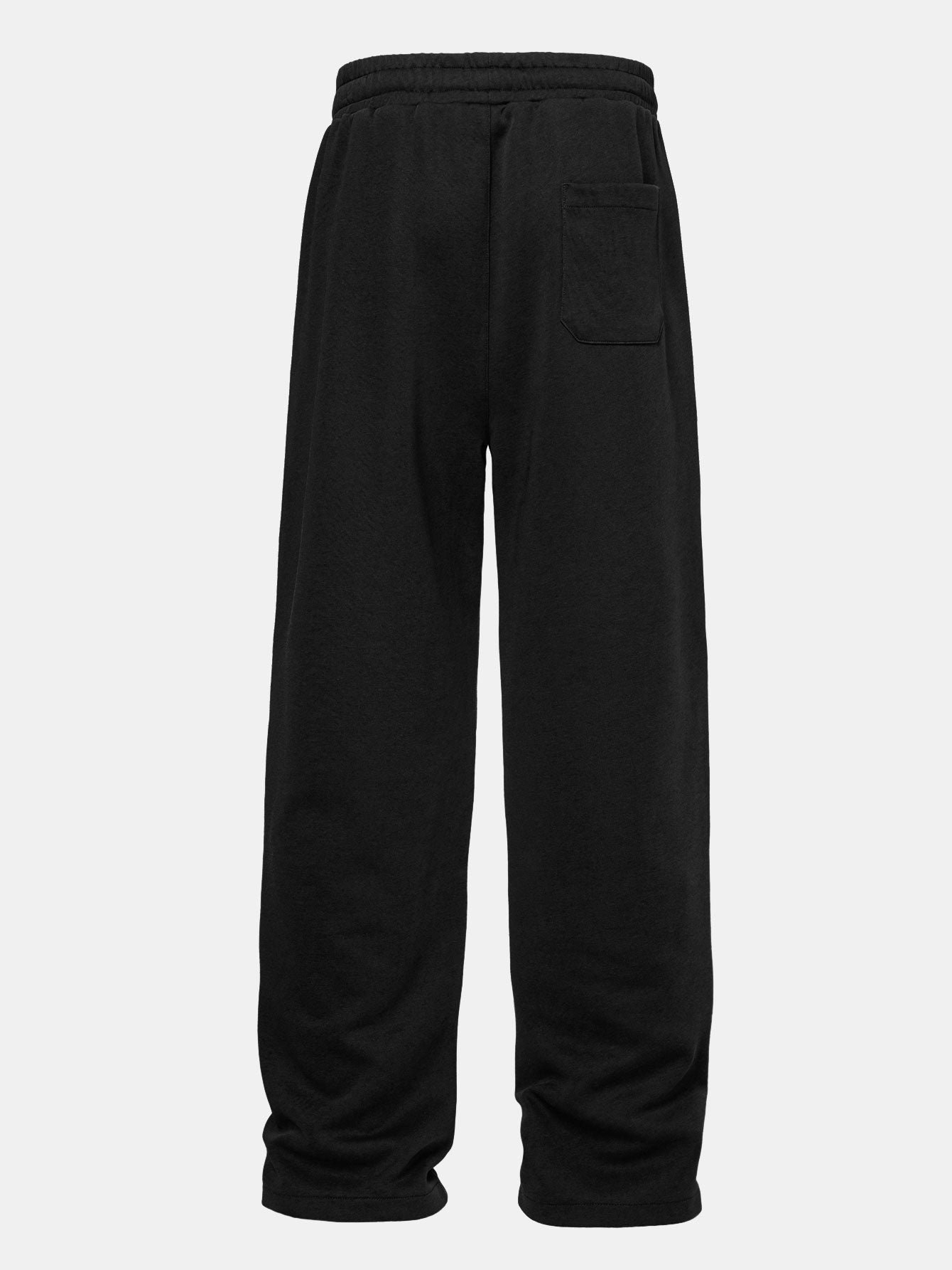 Relax Fit Contrast Polo Sweatshirt & Straight Leg Pleated Pintuck Sweatpants