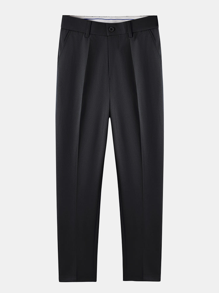 Twisted Jacquard Knit Shirt & Slim Fit Tapered Trousers