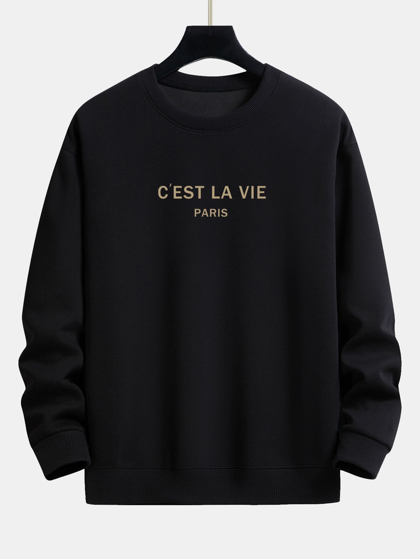 Paris Print Relax Fit Sweatshirt & Drawstring Corduroy Cargo Risque